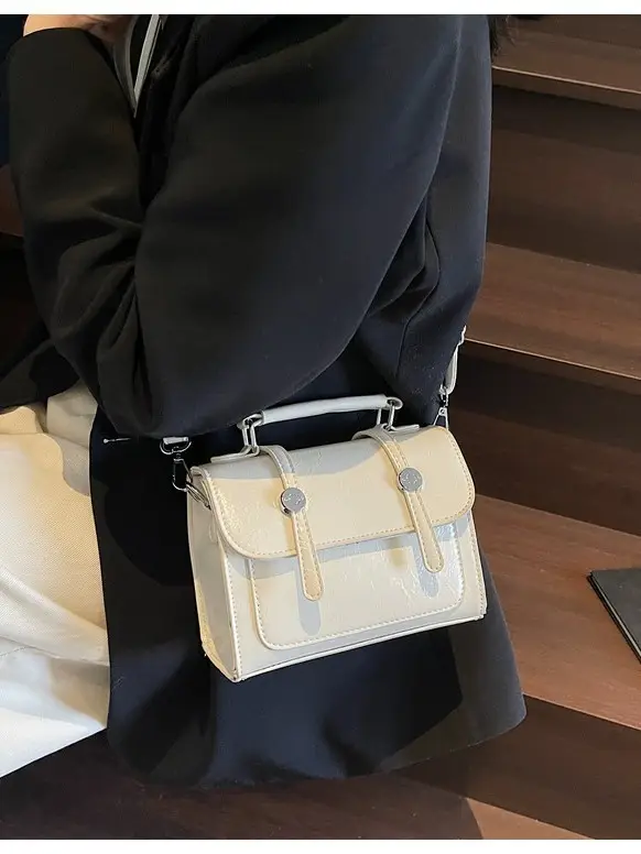 White Square Crossbody Bag for Women 2026 Spring - Image 6