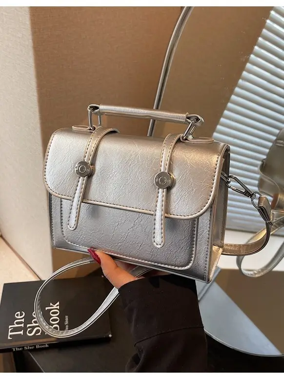 White Square Crossbody Bag for Women 2026 Spring - Image 8