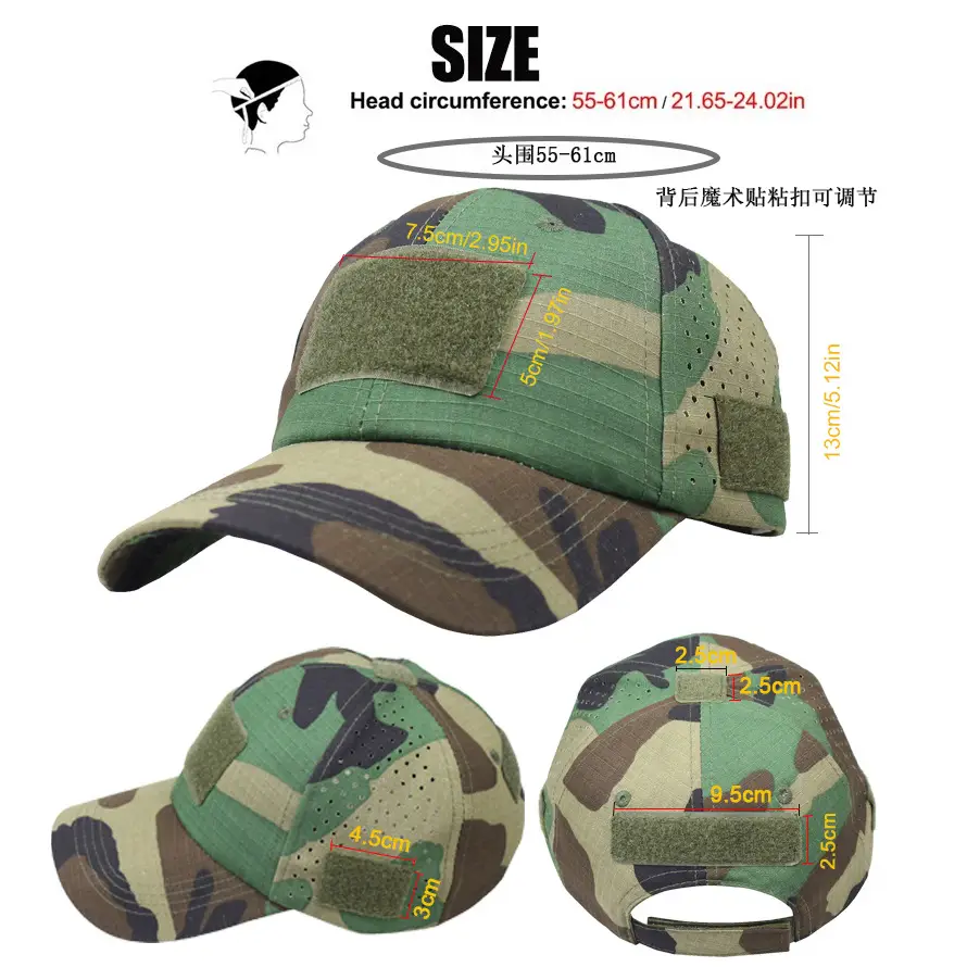 Men's Camo Mountaineering Baseball Cap Grey - Image 19