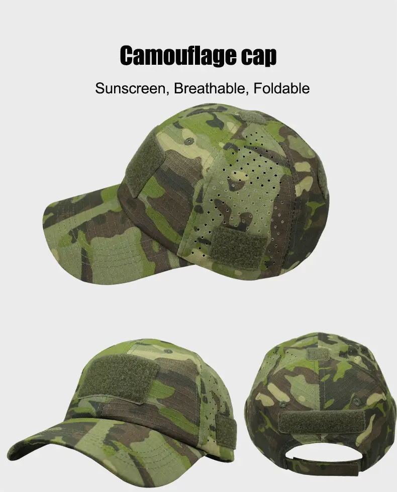 Men's Camo Mountaineering Baseball Cap Grey — feature 13