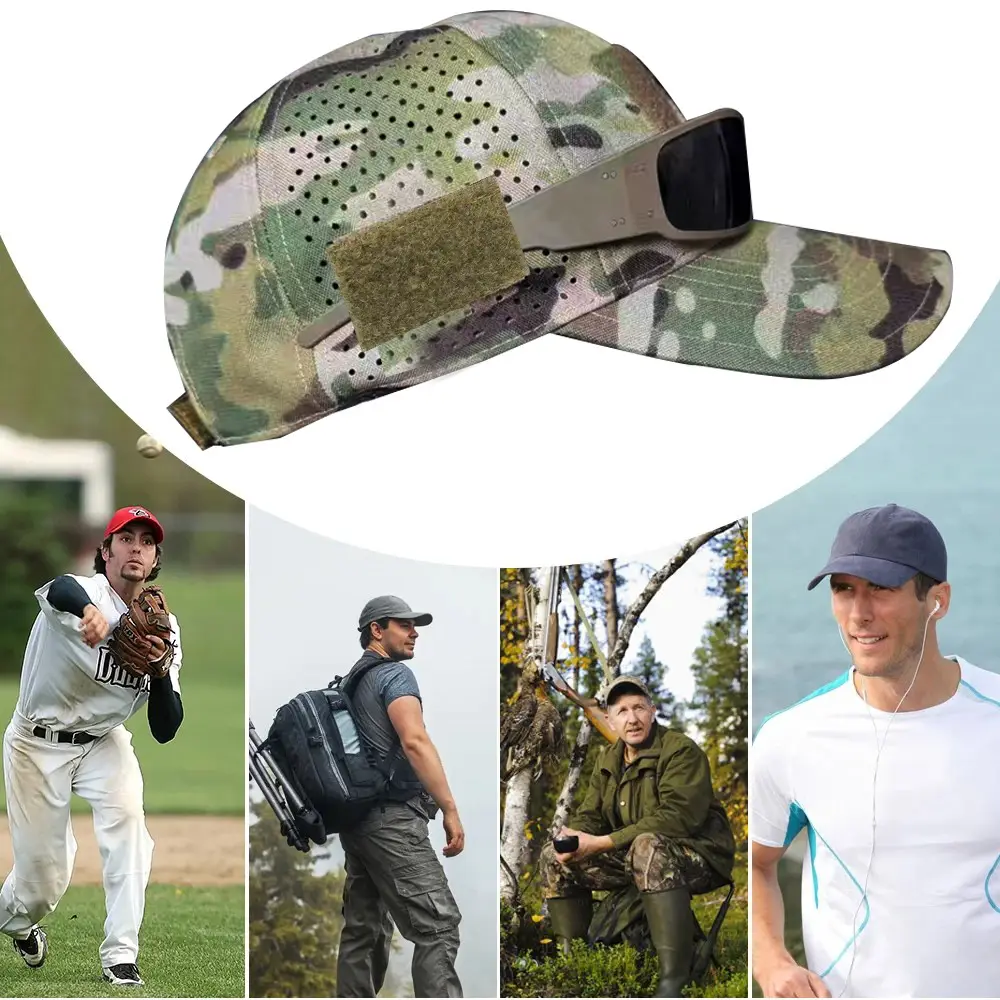 Men's Camo Mountaineering Baseball Cap Grey — feature 15