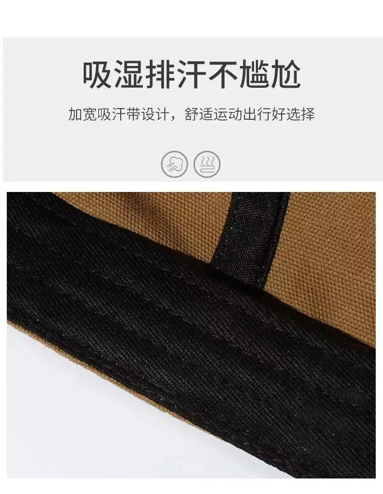 Brown Cotton Baseball Cap with Adjustable Strap — feature 11