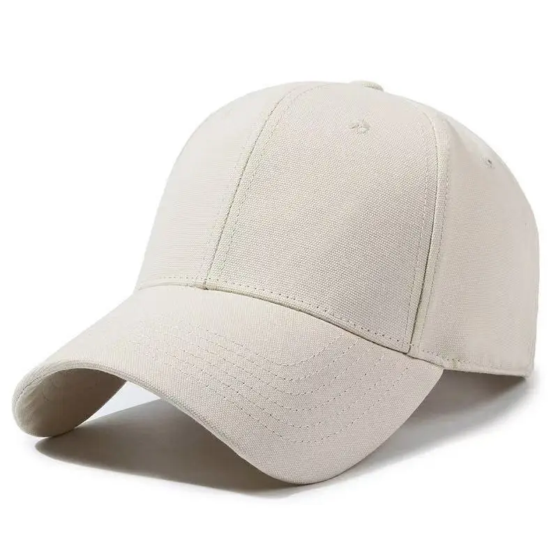 Brown Cotton Baseball Cap with Adjustable Strap