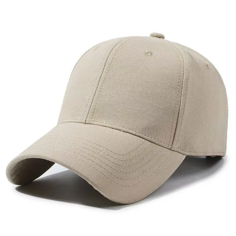 Brown Cotton Baseball Cap with Adjustable Strap
