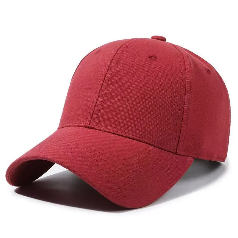 Brown Cotton Baseball Cap with Adjustable Strap