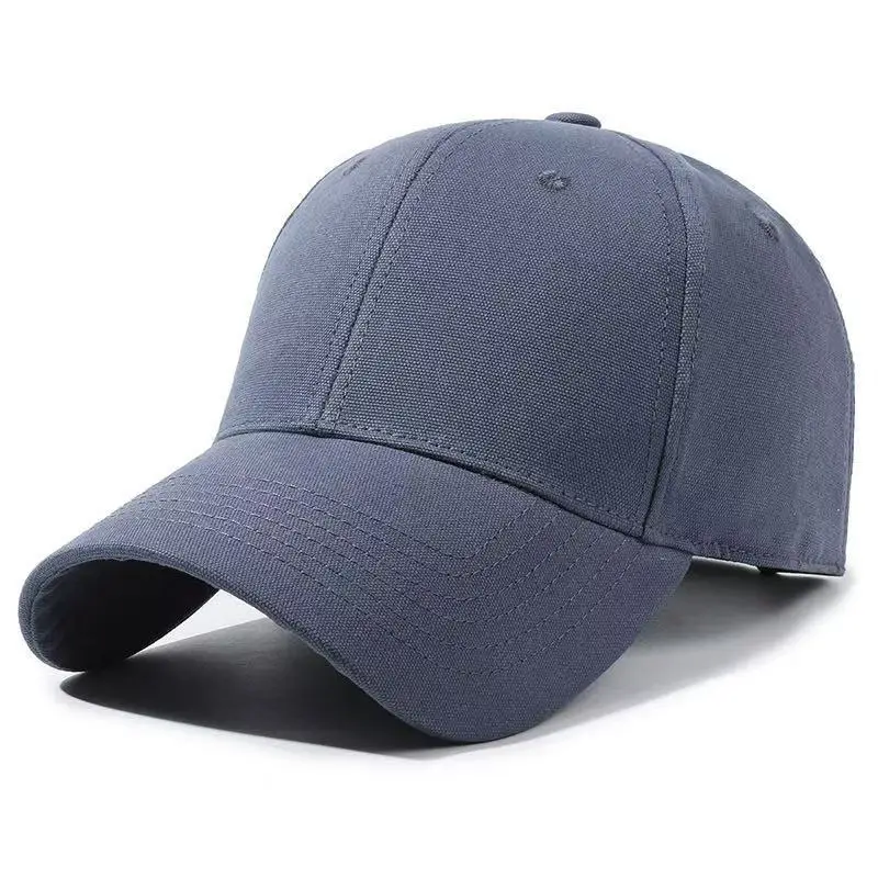 Brown Cotton Baseball Cap with Adjustable Strap