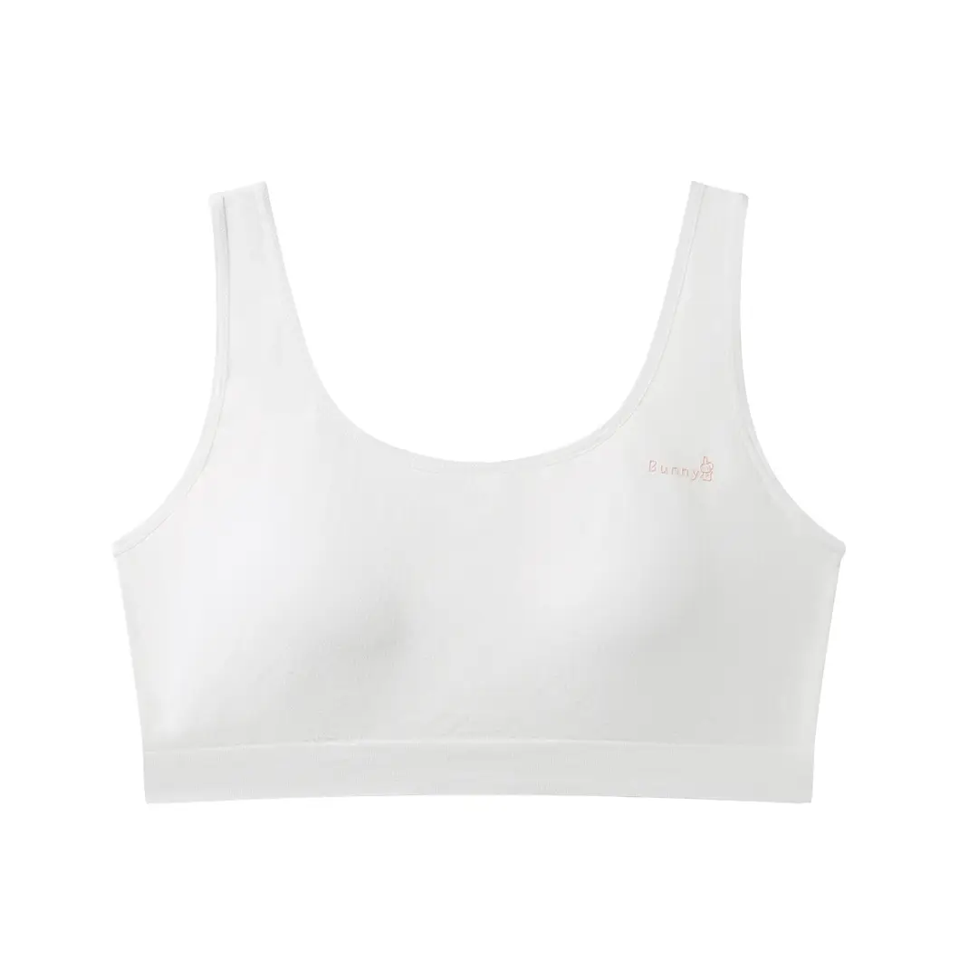 Girl's Underwear Plus Size Developing Meat Girl's 15-year-old Junior High School Senior high school Bra Student's Sports Shockproof Vest