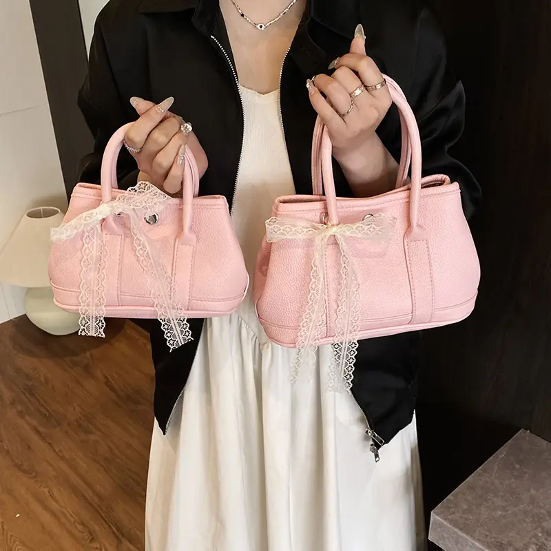 Women's Yellow Leather Bucket Bag Set 2025 Fashion - Image 12