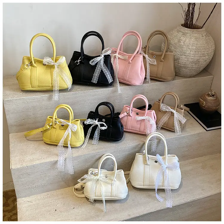 Women's Yellow Leather Bucket Bag Set 2025 Fashion — feature 2