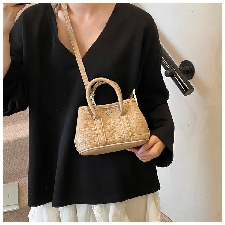 Women's Yellow Leather Bucket Bag Set 2025 Fashion — feature 35