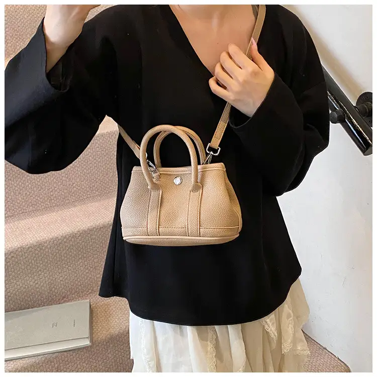 Women's Yellow Leather Bucket Bag Set 2025 Fashion — feature 36
