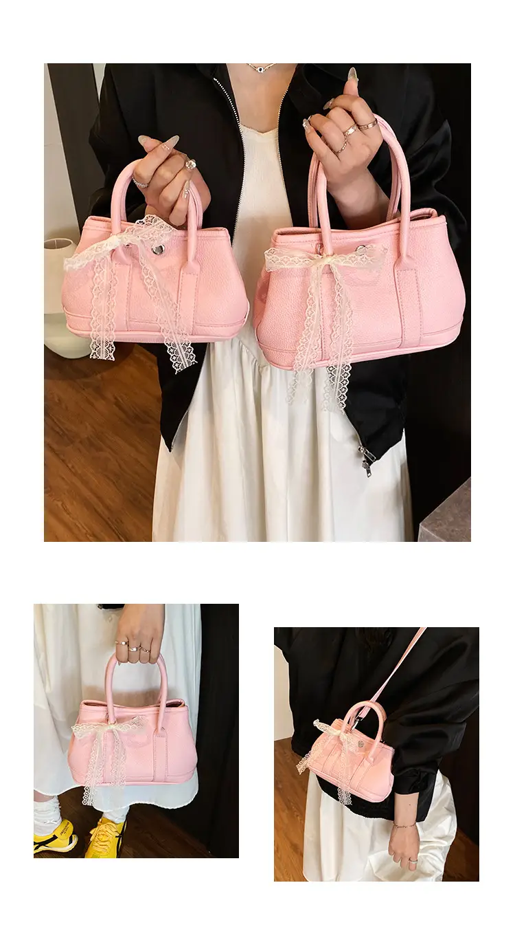 Women's Yellow Leather Bucket Bag Set 2025 Fashion — feature 9