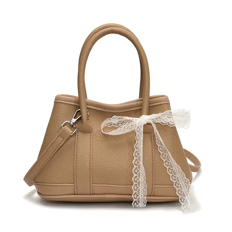 Women's Yellow Leather Bucket Bag Set 2025 Fashion - Image 7