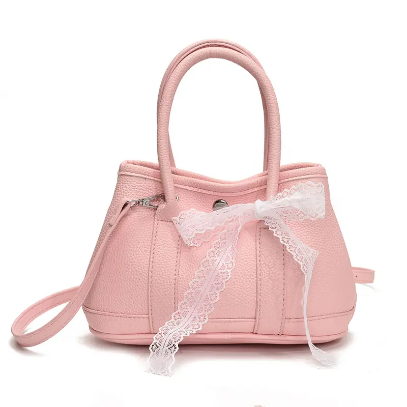 Women's Yellow Leather Bucket Bag Set 2025 Fashion - Image 9