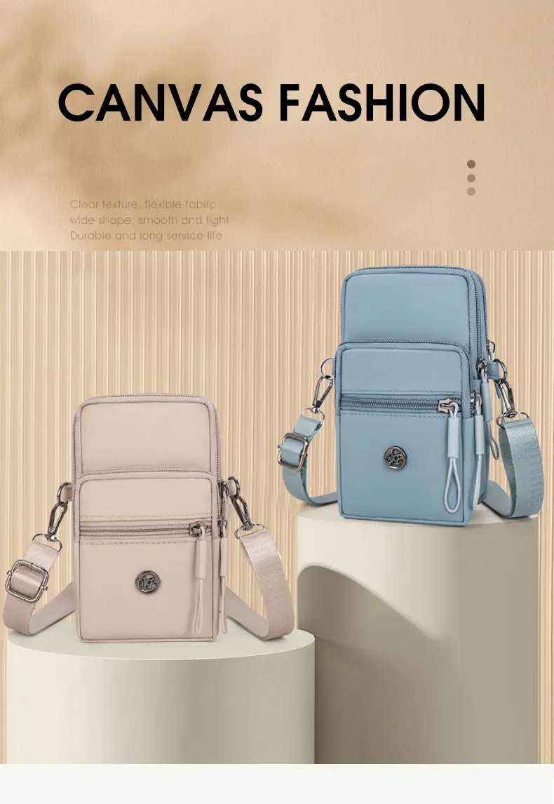 Crossbody Bag Women Pure Color Nylon 2025 — feature 1