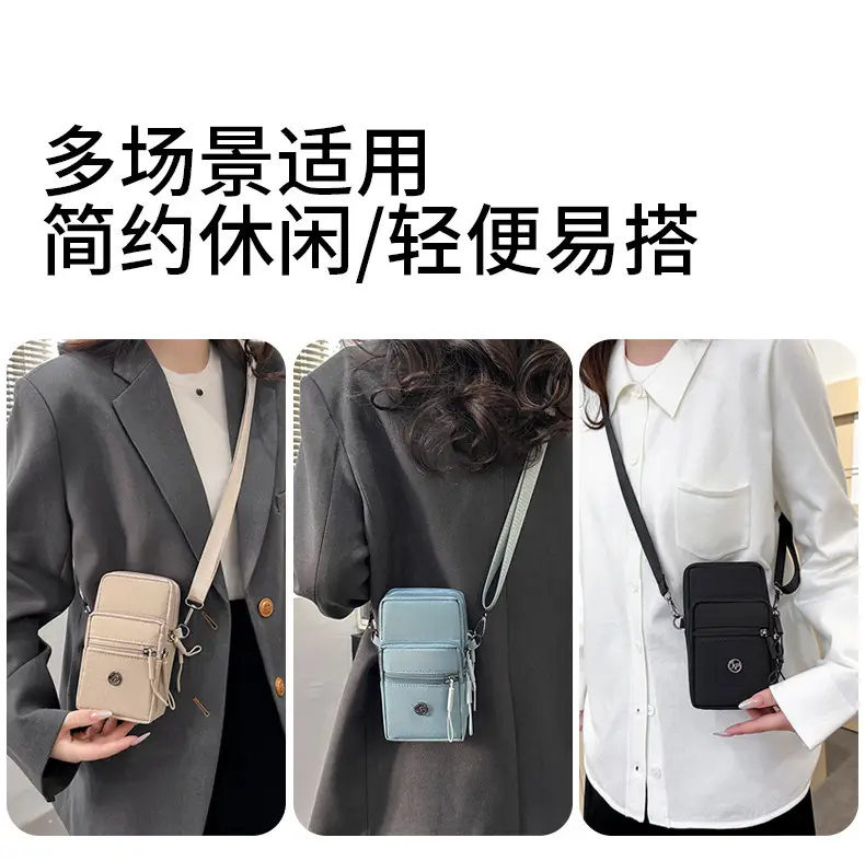 Crossbody Bag Women Pure Color Nylon 2025 — feature 13