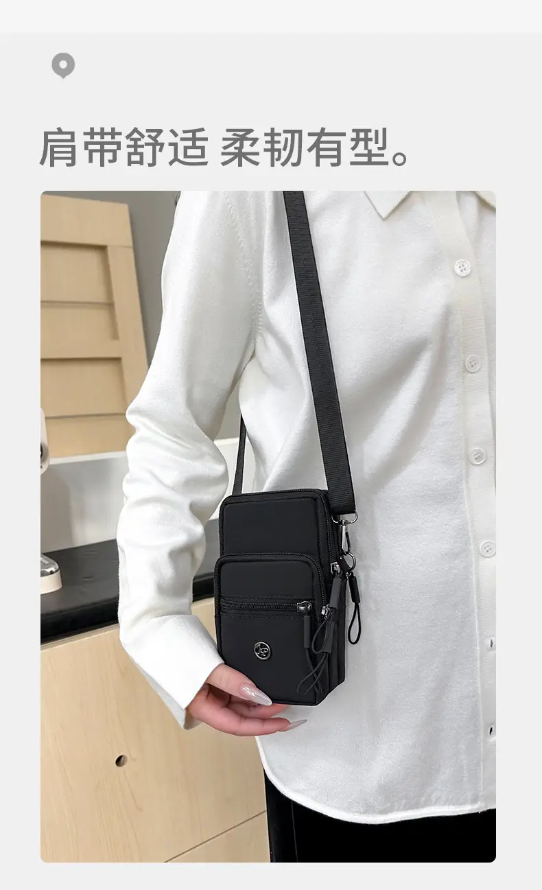 Crossbody Bag Women Pure Color Nylon 2025 — feature 7