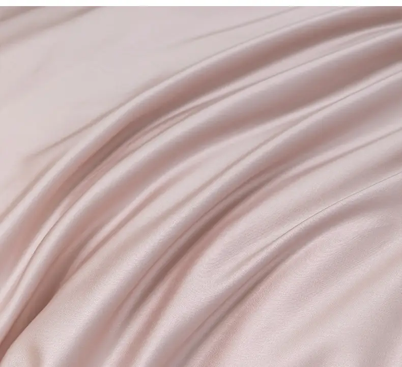 100 Lanjing Tencel bed four-piece lyocell ice silk sheets summer cool feeling quilt cover silk slippery naked sleep 4 — feature 7