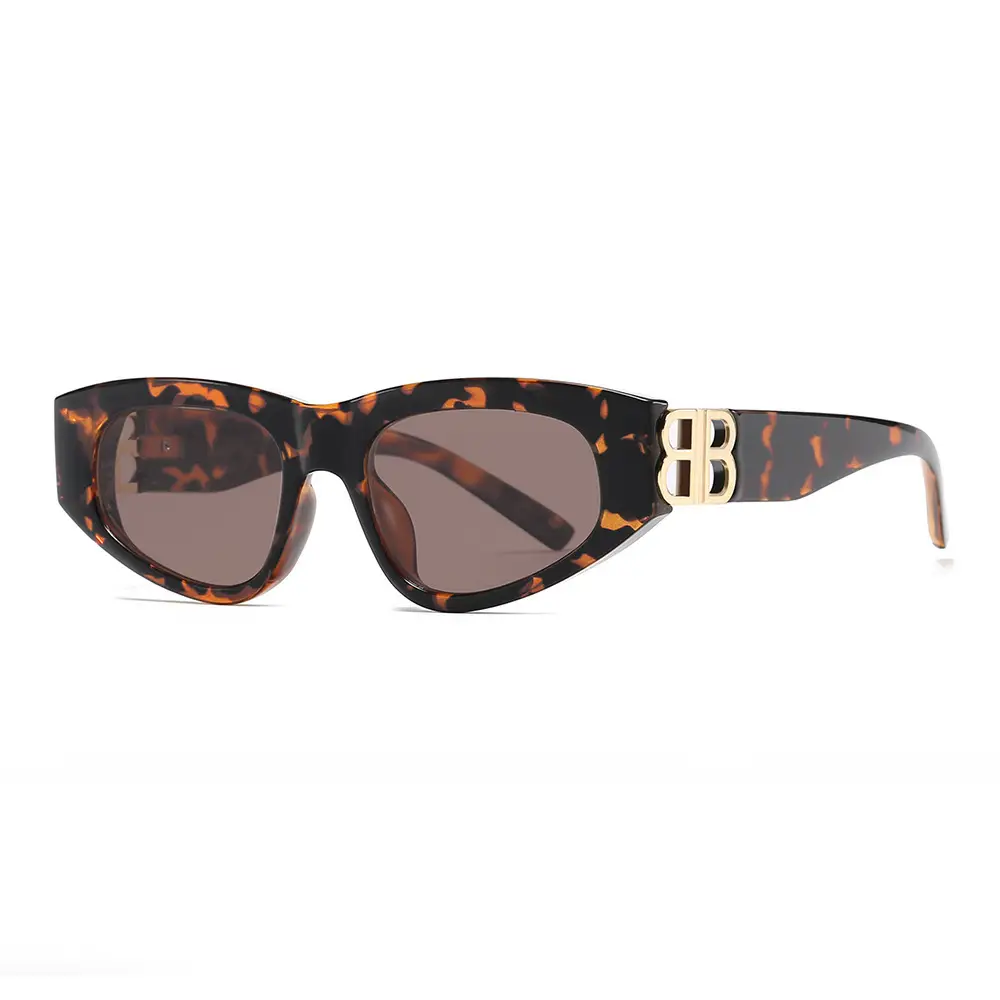 Women's 2025 Retro Cat Eye Sunglasses White Anti-UV - Image 9