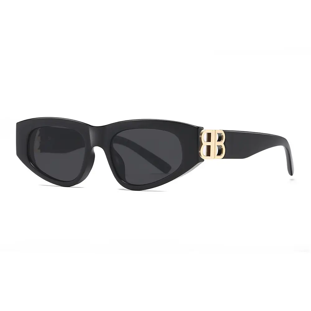 Women's 2025 Retro Cat Eye Sunglasses White Anti-UV
