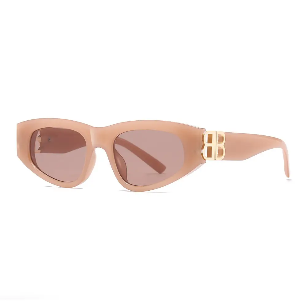 Women's 2025 Retro Cat Eye Sunglasses White Anti-UV - Image 5