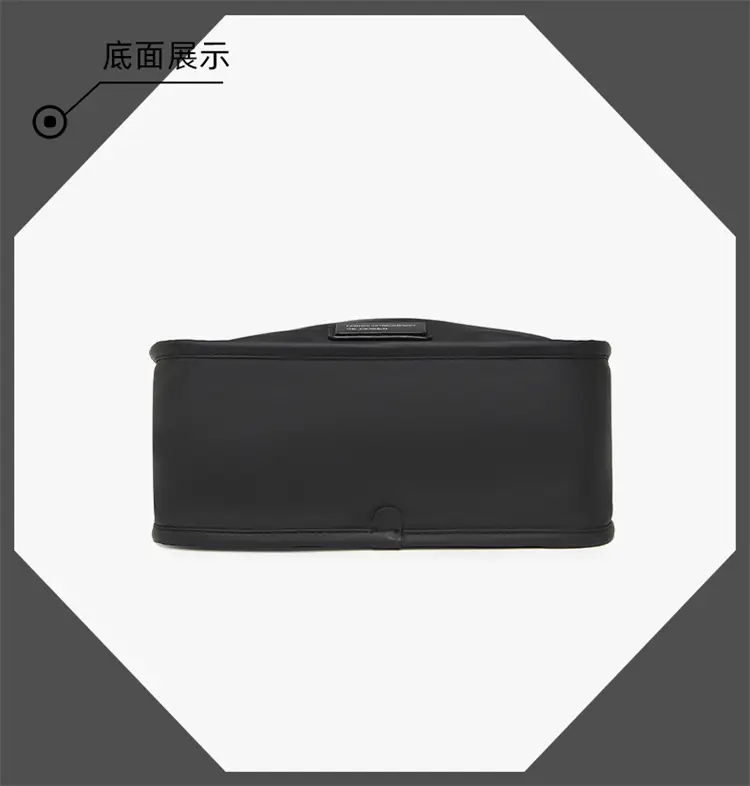Men's Waterproof Oxford Crossbody Bag Black — feature 18