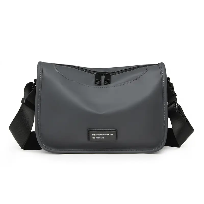 Men's Waterproof Oxford Crossbody Bag Black - Image 2