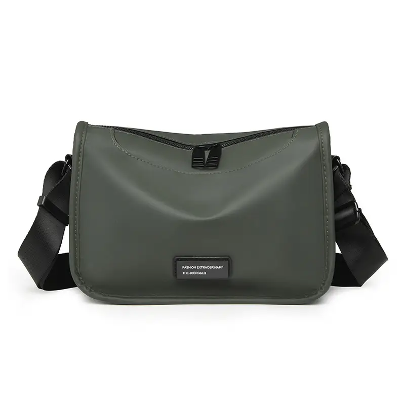 Men's Waterproof Oxford Crossbody Bag Black - Image 3