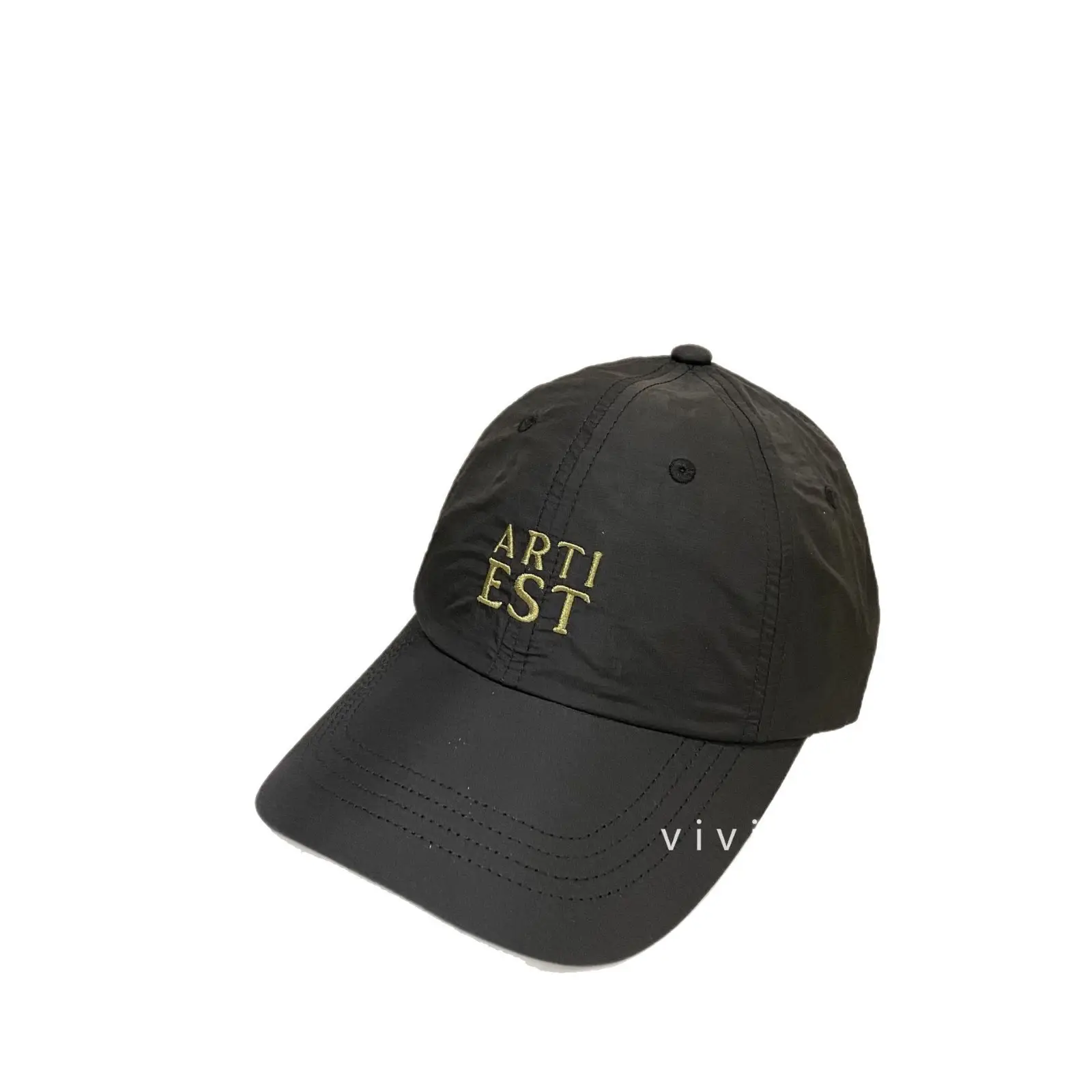 Women's Light Blue Artistic Letter Cap Summer Sunshade - Image 10