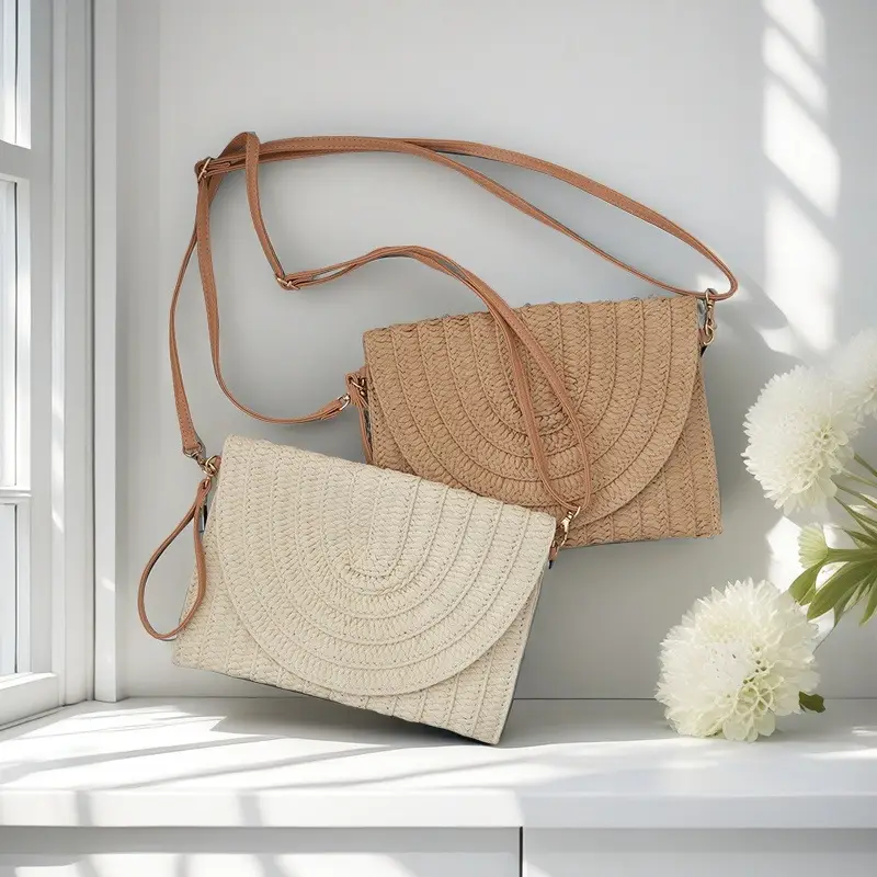 French Style Straw Bag for Women Beach Travel - Image 6