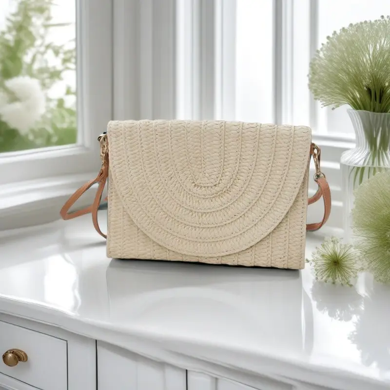 French Style Straw Bag for Women Beach Travel - Image 7