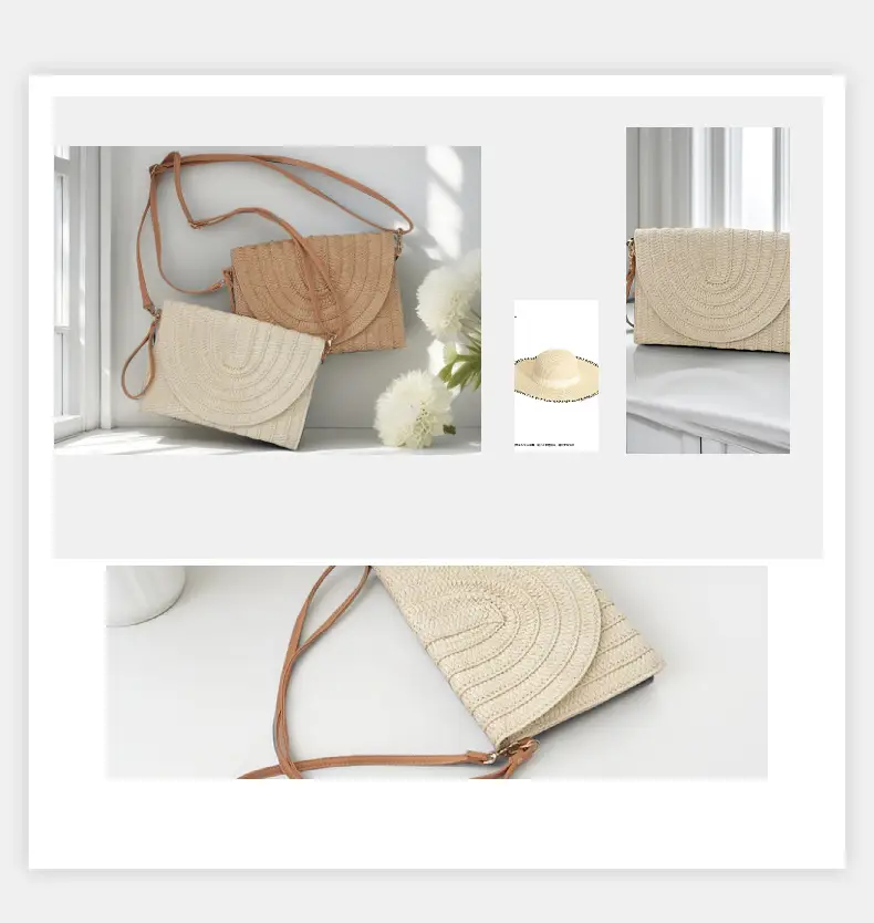 French Style Straw Bag for Women Beach Travel — feature 8