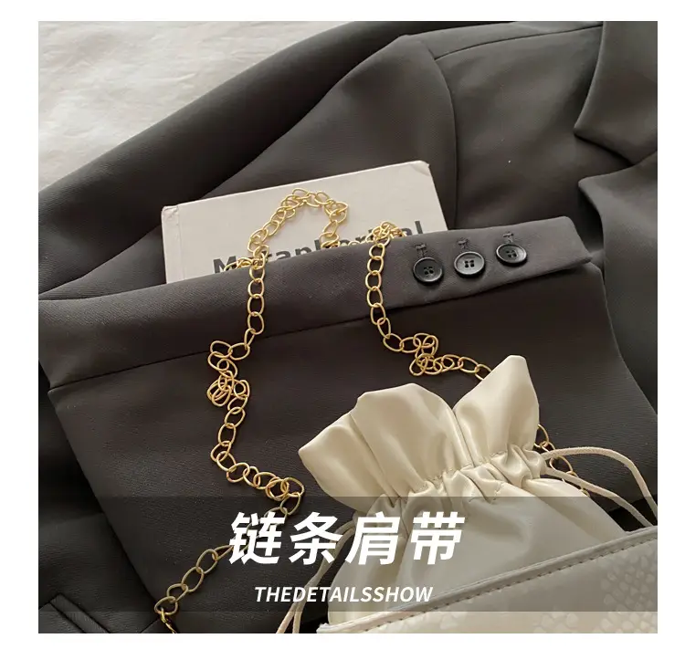 Women's Cream Pearl Chain Shoulder Crossbody Bag — feature 3