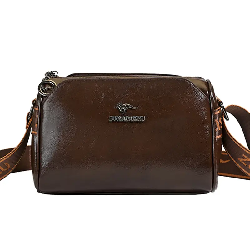 Brown Crossbody Bag with Adjustable Strap for Women - Image 7