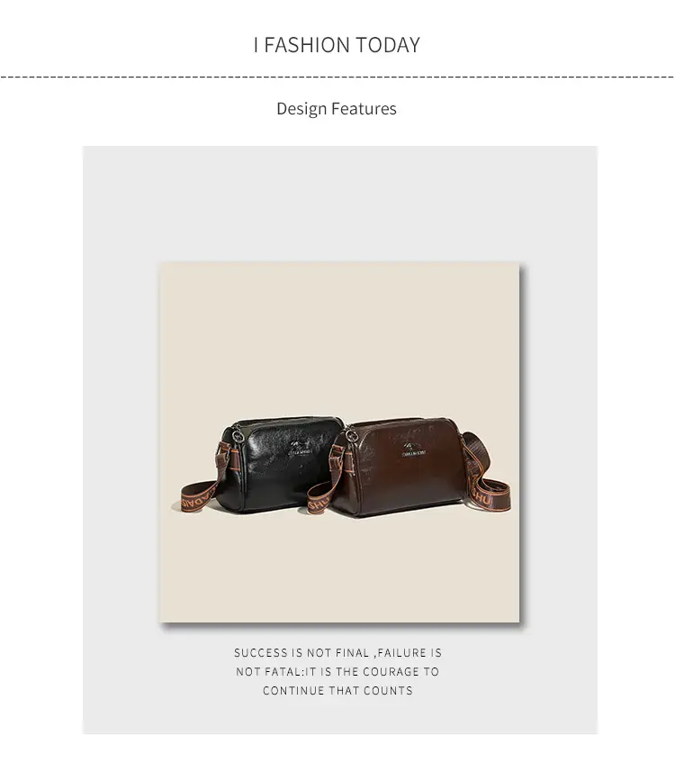 Brown Crossbody Bag with Adjustable Strap for Women — feature 3