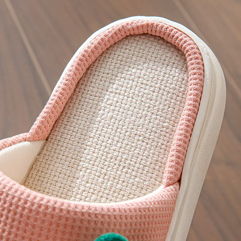 2026 New Style Home Slippers for Women, Indoor All-Season Home Slippers for Couples, Non-Slip Cotton and Linen Floor Slippers for Men