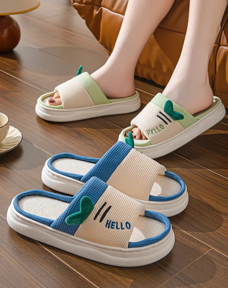 2026 New Style Home Slippers for Women, Indoor All-Season Home Slippers for Couples, Non-Slip Cotton and Linen Floor Slippers for Men — feature 17