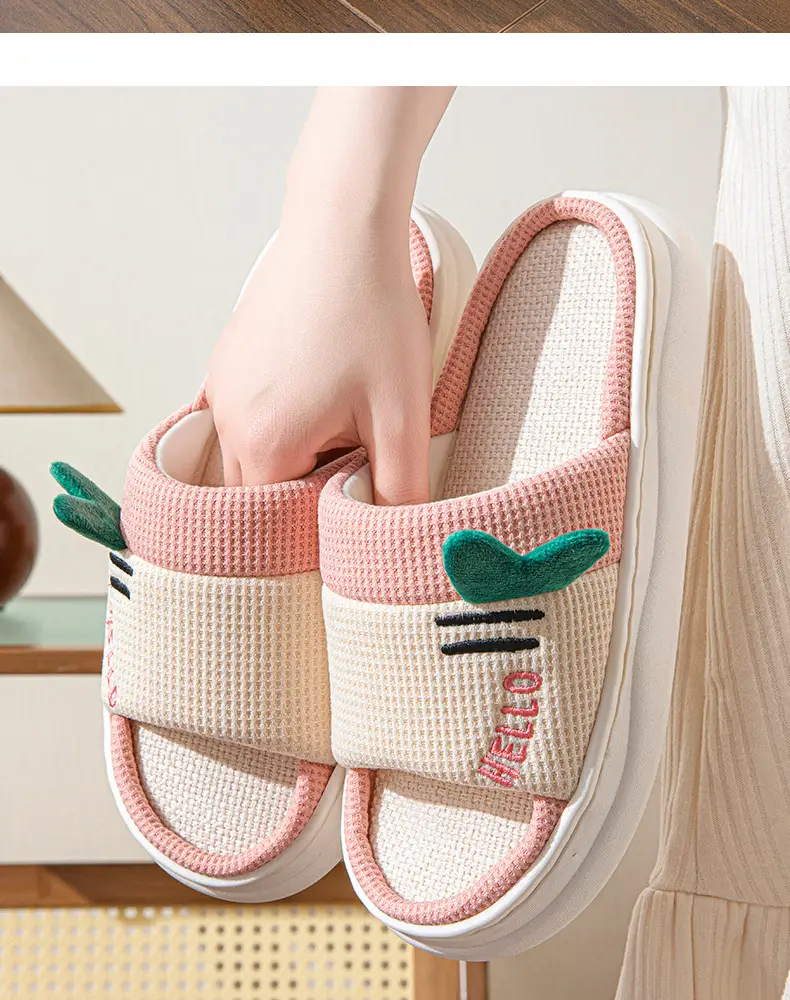 2026 New Style Home Slippers for Women, Indoor All-Season Home Slippers for Couples, Non-Slip Cotton and Linen Floor Slippers for Men — feature 18