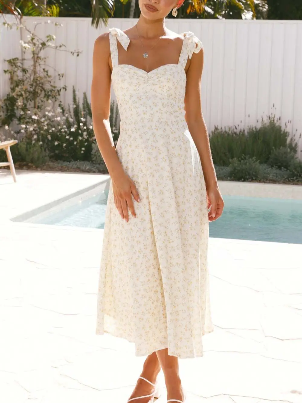 Women Printed Strap Dress Summer 2025 - Image 7