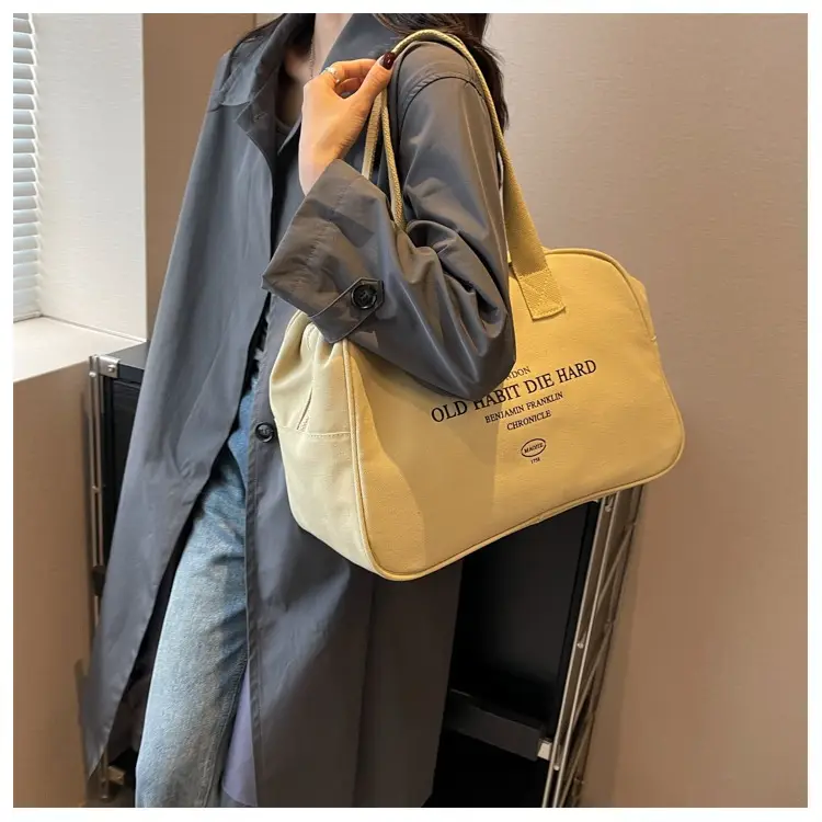 Women Canvas Tote Bag Large Capacity Boston Style — feature 14