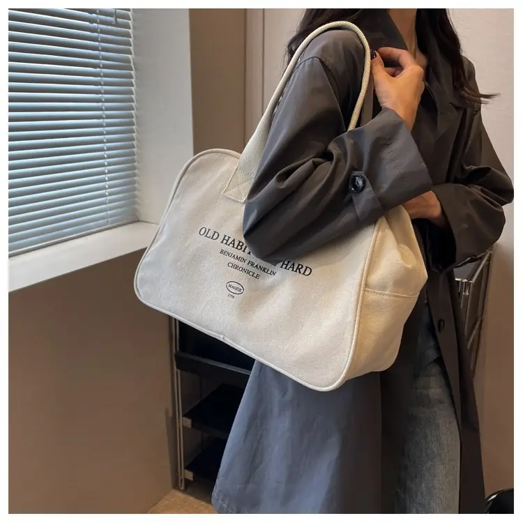Women Canvas Tote Bag Large Capacity Boston Style — feature 19