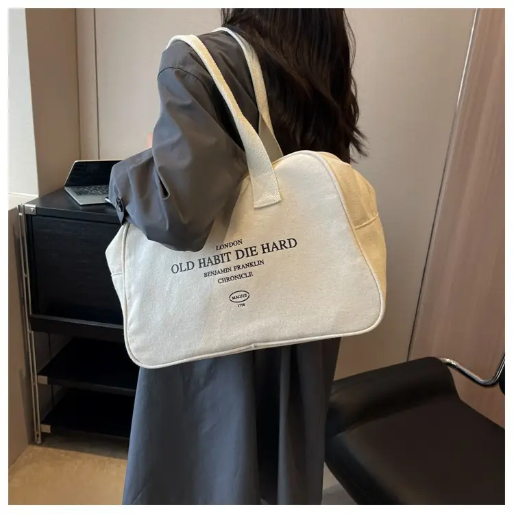 Women Canvas Tote Bag Large Capacity Boston Style — feature 25