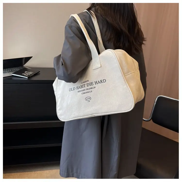 Women Canvas Tote Bag Large Capacity Boston Style — feature 27