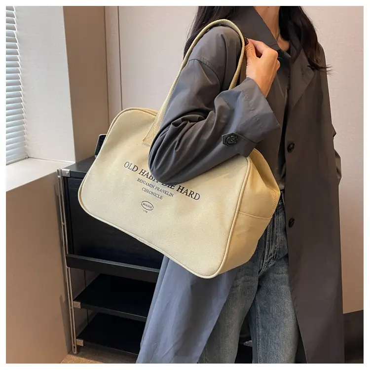 Women Canvas Tote Bag Large Capacity Boston Style — feature 30