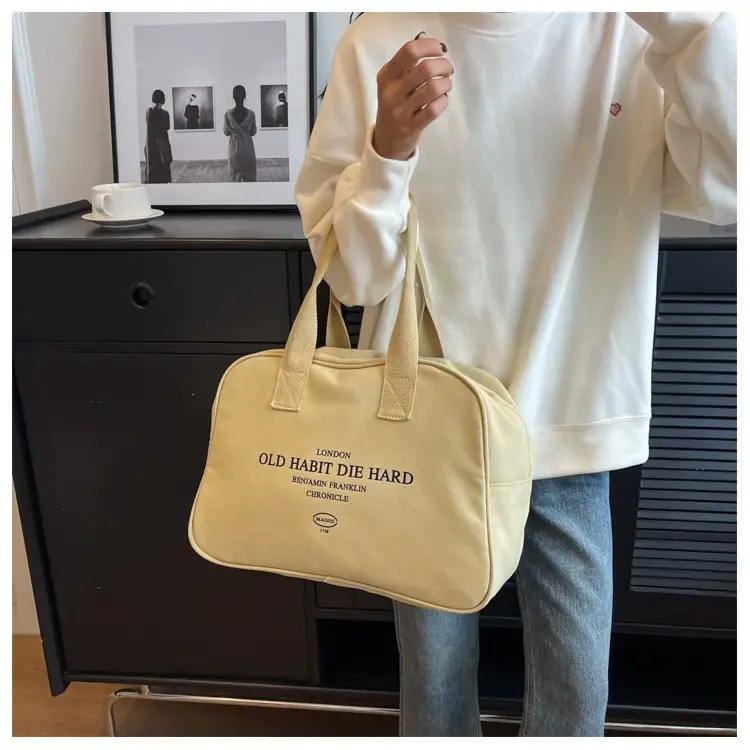 Women Canvas Tote Bag Large Capacity Boston Style — feature 40