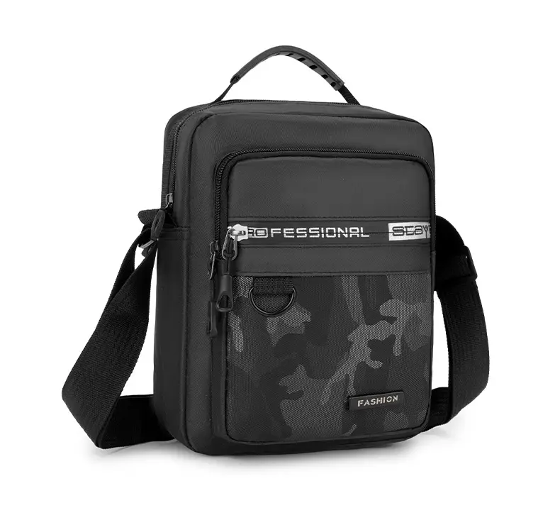 Men's Multi-Color Crossbody Bag with Transparent Pocket — feature 14