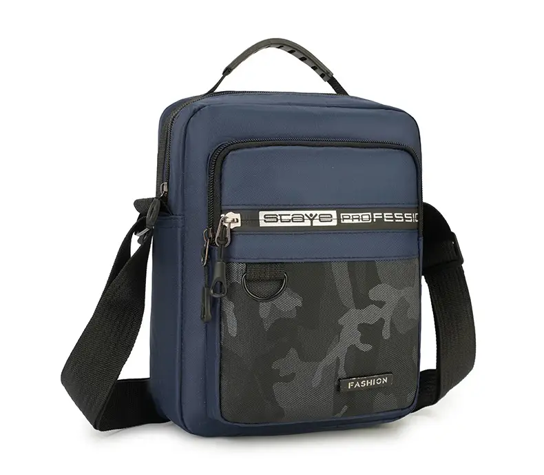 Men's Multi-Color Crossbody Bag with Transparent Pocket — feature 16