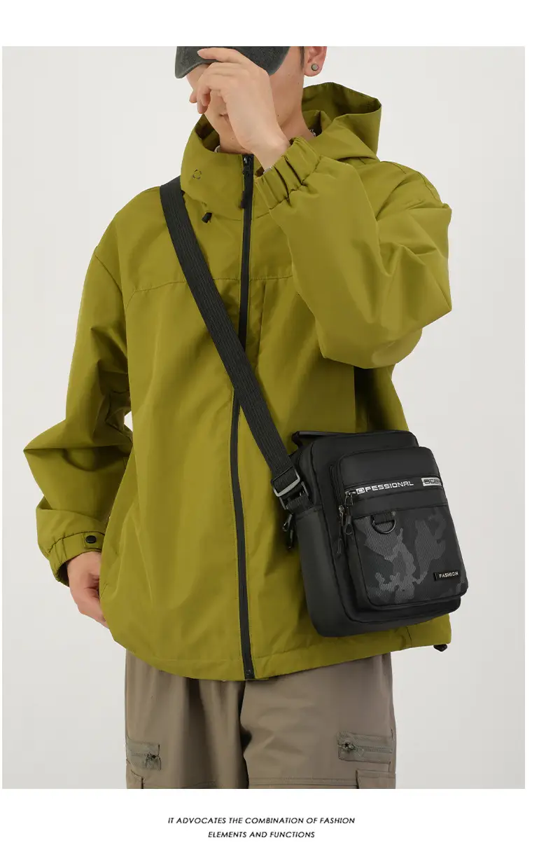 Men's Multi-Color Crossbody Bag with Transparent Pocket — feature 31