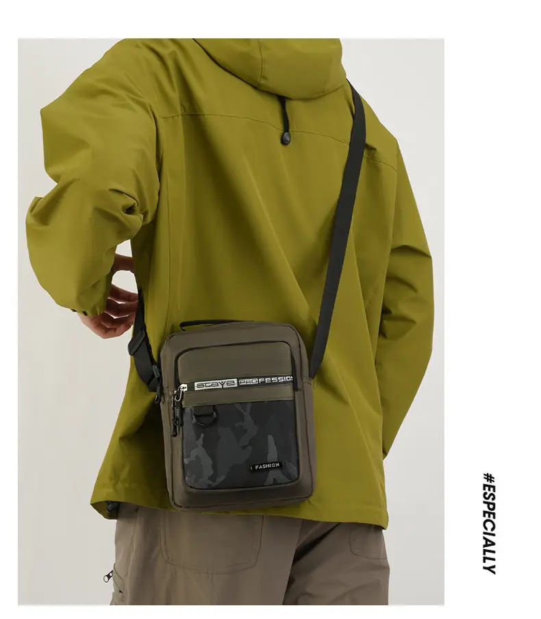 Men's Multi-Color Crossbody Bag with Transparent Pocket — feature 34