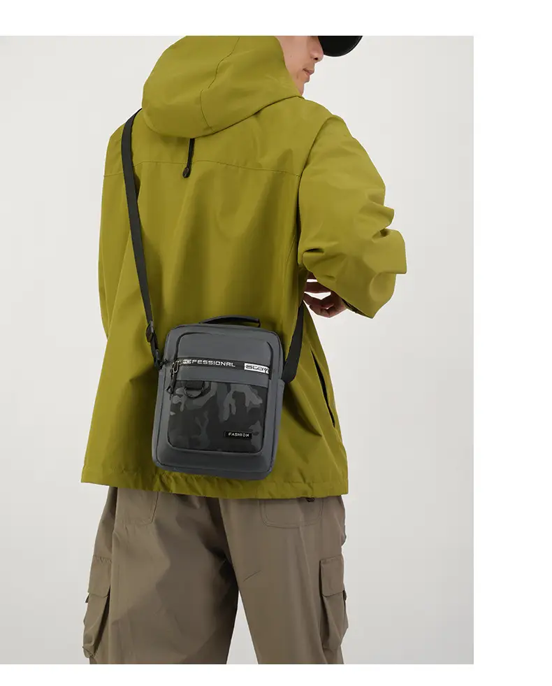 Men's Multi-Color Crossbody Bag with Transparent Pocket — feature 36